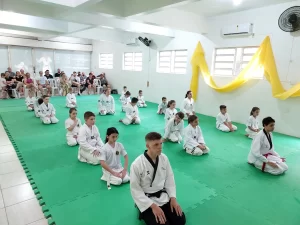 Exame de Faixas coloridas e pretas de Taekwondo em Três Passos-RS